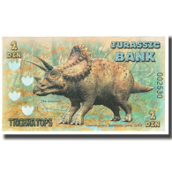 Billet, Espagne, Billet Touristique, 2015, JURASSIC BANK 1 DIN, NEUF - [ 7] Errori & Varietà