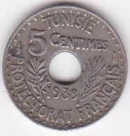 PROTECTORAT FRANCAIS. 5 CENTIMES 1938 Petit Module - Tunisia