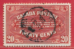 Canada Lettre Exprès N°2 20c Carmin (VICTORIA AU 31 29) 1922 O - Eilbriefmarken