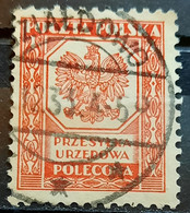 COAT OF ARMS-2 GR-OFFICIAL STAMP-POSTMARK DZIALDOWO-POLAND-1933 - Servizio
