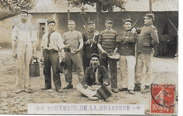 MILITARIA - CHARENTE - BRIE - Souvenir Du Camp De LA BRACONNE - Amusante Carte-photo Militaires - 1908 - Kazerne