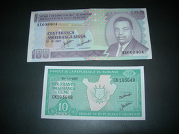 Burundi  2 Notes - Burundi