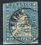 SUISSE 1861: Le  ZNr. 22G,  Obl. CAD Payerne Du 8 AVR.61 - Gebraucht