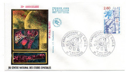 1982 -- FDC-- 20° Anniversaire Du Centre National Des Etudes Spatiales -- Cachet  TOULOUSE - 31 - 1980-1989