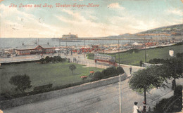 10315"THE LAWNS AND BAY-WESTON SUPER MARE"ANIMATA-TRAMWAY-VERA FOTO-CARTOLINA SPEDITA - Weston-Super-Mare