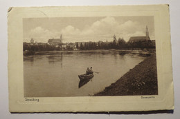 (11/11/77) Postkarte/AK "Straubing" Donaupartie - Straubing