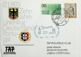 1973 Germany 10th Anniversary Of The 1st TAP Flight Frankfurt - Lisbon - Autres & Non Classés