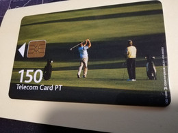 PORTUGAL   CHIPCARD  150 UNITS   GOLF-      Nice  Fine Used      **3672** - Portugal