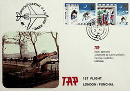 1974 Great Britain 1st TAP Flight London - Funchal - Autres & Non Classés