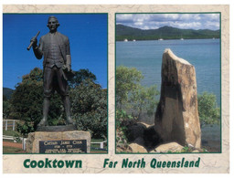 (V 18) Australia - QLD - Cooktown River + Captain Cook Statue (with Stamp) - Far North Queensland