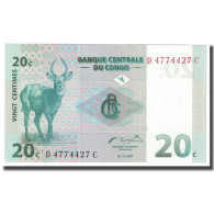 Billet, Congo Democratic Republic, 20 Centimes, 1997, 1997-11-01, KM:83a, NEUF - Repubblica Democratica Del Congo & Zaire