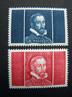 BERNARD PALISSY N° Pa47 Et Pa48 ** NEUF SANS CHARNIERE VIGNETTE EXPERIMENTALE  VIGNETTES ESPERIMENTALES Pa 47 Et Pa 48 - Probedrucke, Nicht Ausgegeben, Experimentelle Vignetten