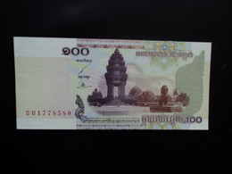 Delcampe - CAMBODGE : 100 RIELS   2001   P 53a     NEUF - Cambodge
