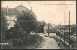 St-André-le-Gaz - Hôtel Gros Et La Gare - F. Vialatte - Voir 2 Scans - Saint-André-le-Gaz