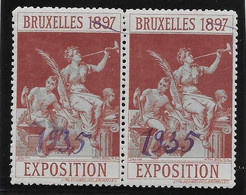 Belgique - Bruxelles 1897 Surchargé 1935 - Paire - Vignette - Neuf ** Sans Charnière - TB - Erinnophilie [E]