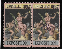 Belgique - Bruxelles 1897 Surchargé 1935 - Paire - Vignette - Neuf ** Sans Charnière - TB - Erinnophilia [E]