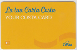 ITALY Cabin Keycard - YOUR COSTA CARD ,Used - Cartes D'hotel
