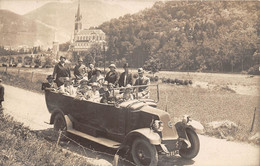 65-LOURDES-CARTE-PHOTO- VEHICULE D'EXCUSION - Lourdes