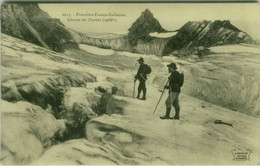 CPA FRANCE - FRONTIERE FRANCO ITALIENNE - GLACIER DU THABOR - EDIT REYNAUD - CLIMBERS / GRIMPEUSES - 1910s (BG10269) - Arrampicata