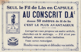 Buvard Fil De Lin Au Conscrit - Textile & Vestimentaire