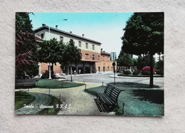 Cartolina Illustrata Imola - Stazione F.F.S.S. Non Viaggiata - Imola