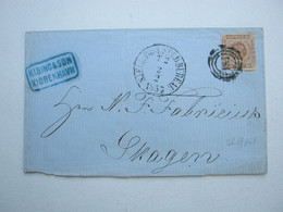 1857 , Seepost Stempel Auf Brief Aus Kopenhagen - Briefe U. Dokumente