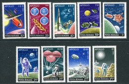 ROMANIA 1972 Apollo Programme MNH / **.  Michel 3069-77 - Ungebraucht