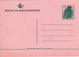 B01-204 AP - Entier Postal - Carte Postale Avis De Changement D'adresse N°29 I N - Moineau Domestique - 13,00 Fr - Adreswijziging