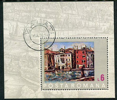 ROMANIA 1972 UNESCO Save Venice Block Used.  Michel Block 99 - Gebraucht