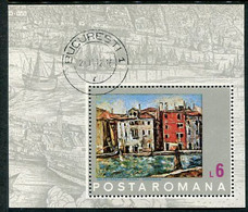 ROMANIA 1972 UNESCO Save Venice Block Used.  Michel Block 99 - Blocks & Sheetlets