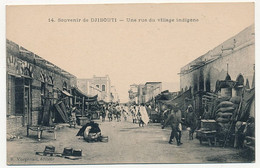 CPA - DJIBOUTI - Souvenir De ... Une Rue Du Village Indigène - Dschibuti