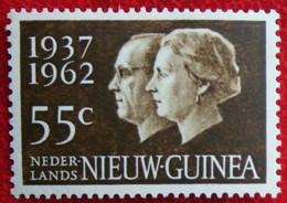 Zilveren Huwelijksfeest NVPH 75 1962 MH / Ongebruikt NIEUW GUINEA / NIEDERLANDISCH NEUGUINEA  NETHERLANDS NEW GUINEA - Niederländisch-Neuguinea