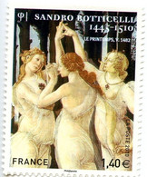 France 2010 - Adhésif Sandro Boticelli -  N° AA509 - Cote 8,00 Euros - Autres & Non Classés