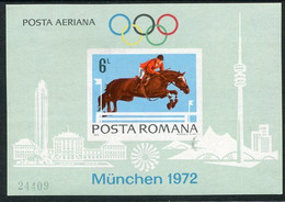 ROMANIA 1972 Olympic Games, Munich Imperforate Block MNH / **  Michel Block 94 - Unused Stamps