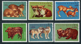 ROMANIA 1972 Young Wild Animals Used  Michel 3005-10 - Used Stamps