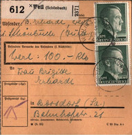 ! 1942 Weil Im Schönbuch Nach Borsdorf, Paketkarte, Deutsches Reich, 3. Reich - Brieven En Documenten