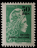 France 2020 Marianne L'Engagée Lettre Verte 20g Surchargée 50 Ans Gravés Dans L'Histoire Imprimerie ** - Unused Stamps
