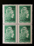 France 2020 Marianne L'Engagée Bloc De 4 Lettre Verte 20g Surchargée 50 Ans Gravés Dans L'Histoire Imprimerie ** - Unused Stamps