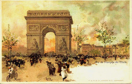 11920  Paris  - Illustrateur   LOIR  LUIGI :  ARC DE TRIOMPHE DE  L' ETOILE  Lithographie   Dos Non Divisé, D'avant 1904 - Loir