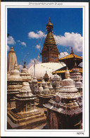 °°° 21451 - NEPAL - SHWAYAMBHUNATH STUPA - 2003 With Stamps °°° - Népal