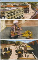 Colombo Customs, Snake Charmer, City . Serpent . Douane . Hand Colored - Sri Lanka (Ceylon)