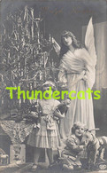 CPA FILLE ANGE POUPEE JEU JOUET RPPC REAL PHOTO POSTCARD GIRL TOYS ANGEL DOLL - Angeles
