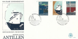 Nederland Antillen Netherlands Antilles 1982 Curacao  Pilotage Service Harbour FDC Cover - Maritime