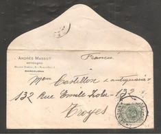 Enveloppe    TIMBRE  Espagne   1912 - Other & Unclassified