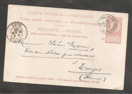 2  Entiers Postaux   BELGE   1892 /   1900 - Altri & Non Classificati