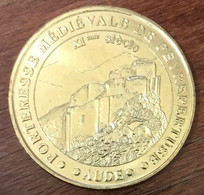 11 CHÂTEAU DE PEYREPERTUSE AUDE MÉDAILLE SOUVENIR MONNAIE DE PARIS 2018 JETON TOURISTIQUE MEDALS COINS TOKENS - 2018