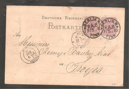 Entier Postal + Timbre    ALLEMAGNE     BERLIN  1883 - Sonstige & Ohne Zuordnung