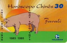 BRASIL. ZODIACO. Horóscopo Chinês - Javali - N 19*. 2000-01. BR-20-0452-19*. (738) - Zodiac