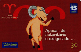 BRASIL. ZODIACO. Horóscopo - 1/2 - Áries - A - N 1503. 2002-04. BR-TEL-BR-1448A-1503. (739) - Sternzeichen