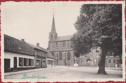 Dentergem Markt Kerk En Vrijheidsboom (In Goede Staat) - Dentergem